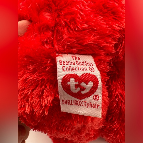 Ty Beanie Baby Buddy, Sizzle the Bear 2001 Retired W/Tags 13" Red Bear (READ) - Picture 6 of 9